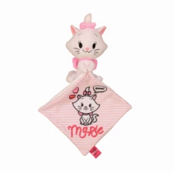 Disney Marie Le Chat Doudou Mouchoir Cutie Blanc Rose 25 Cm