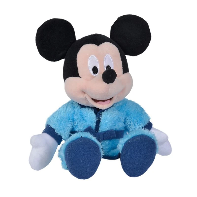 Disney Mickey la souris Peluche peignoir bleu turquoise 25 cm