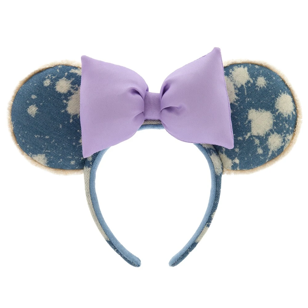 Disneyland Serre-tête à oreilles de Minnie lavande en denim pour adultes