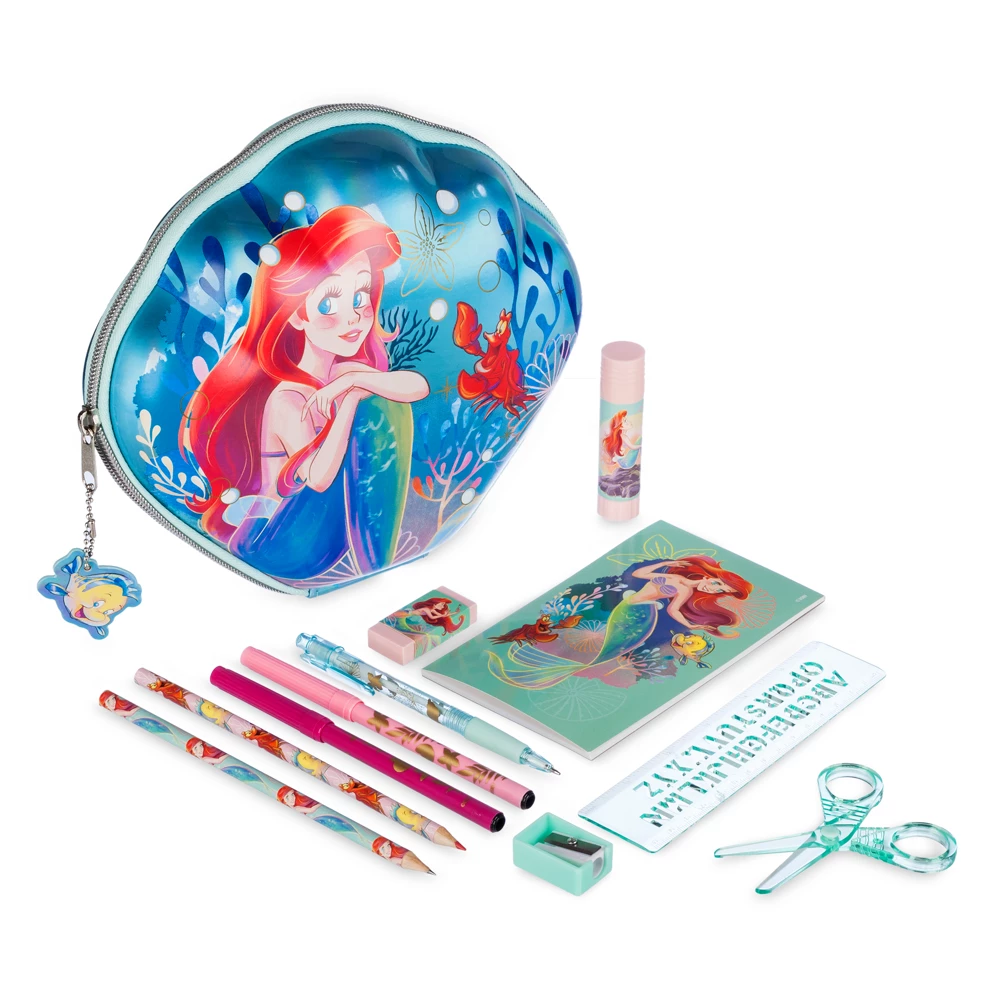 Disney Store Kit de fournitures zippé Ariel, La Petite Sirène