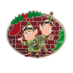 Disney Store Pin's Wayne Et Lanny édition Limitée Pour Les Fêtes, Lutins D'élite, Mission Noël