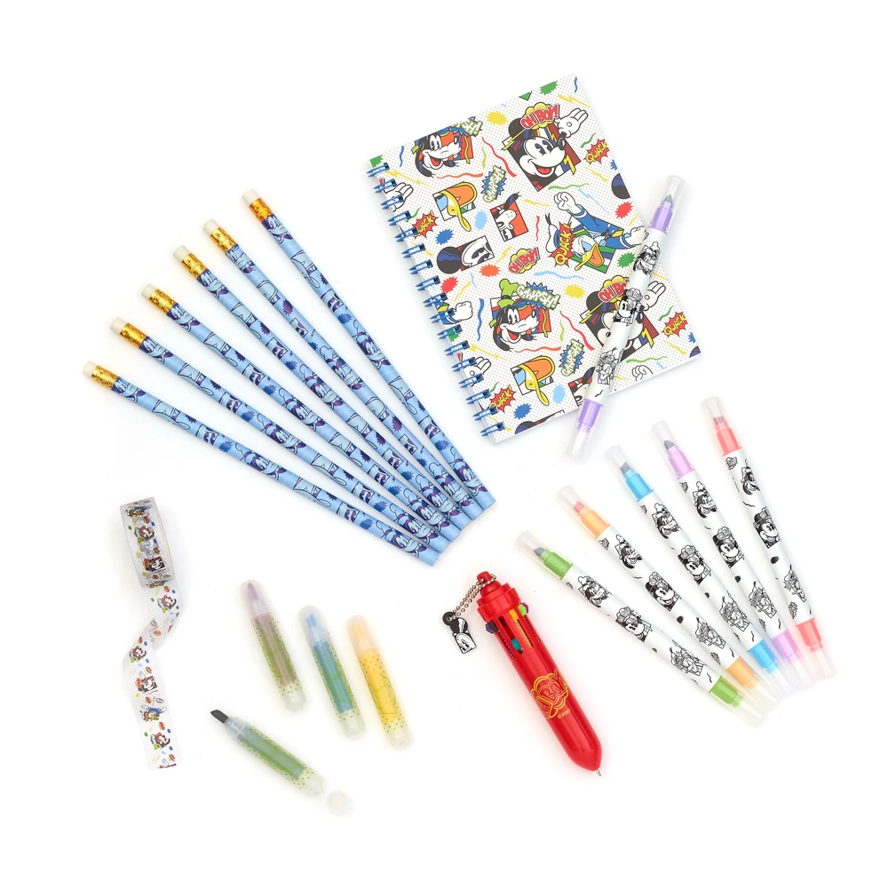 Disney Store Kit de fournitures zippé Mickey Mouse et ses amis
