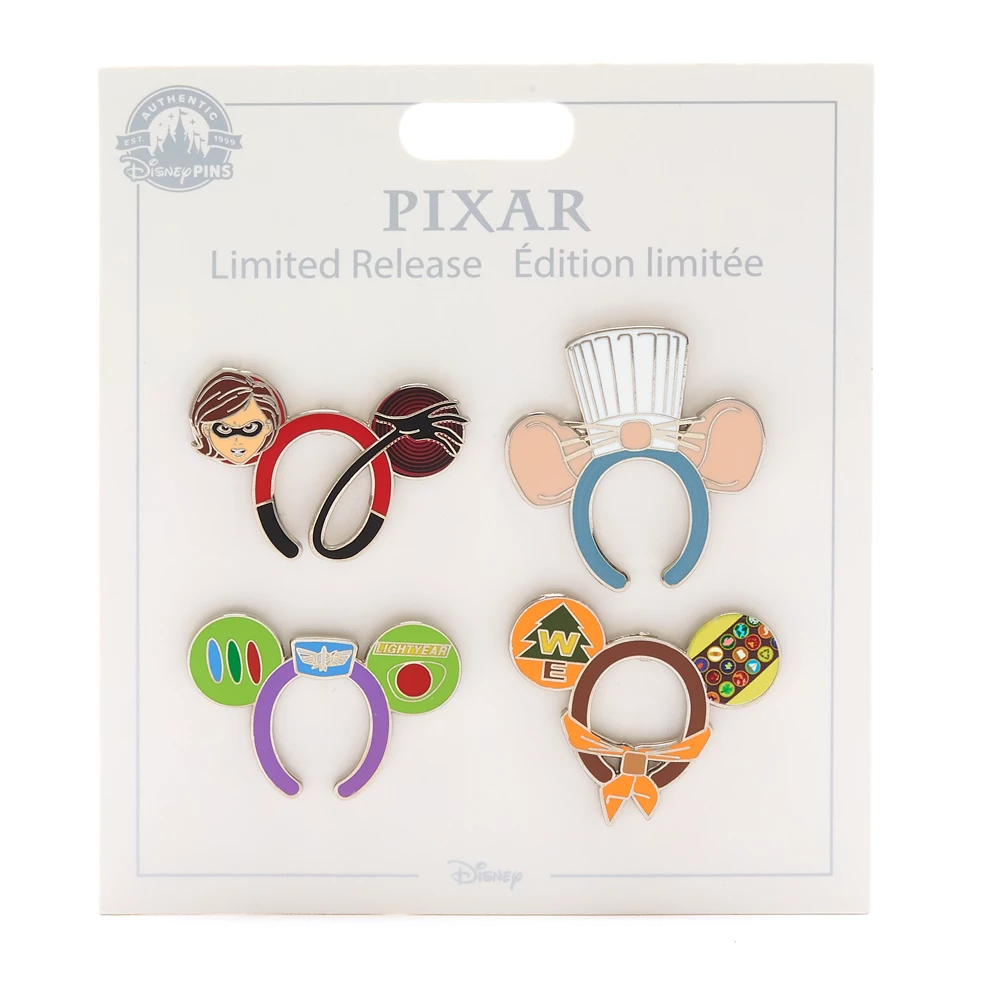 Disney Store Ensemble de pin's Pixar en forme d'oreilles de Mickey, 2 sur 2
