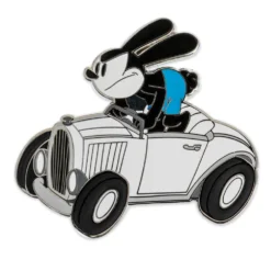 Pin's Oswald Le Lapin Chanceux En Voiture Disney100