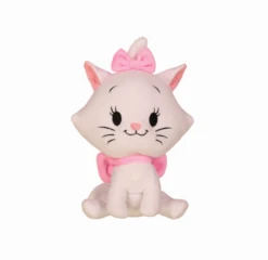 Disney Marie Le Chat Peluche Cutie Blanc Rose 25 Cm