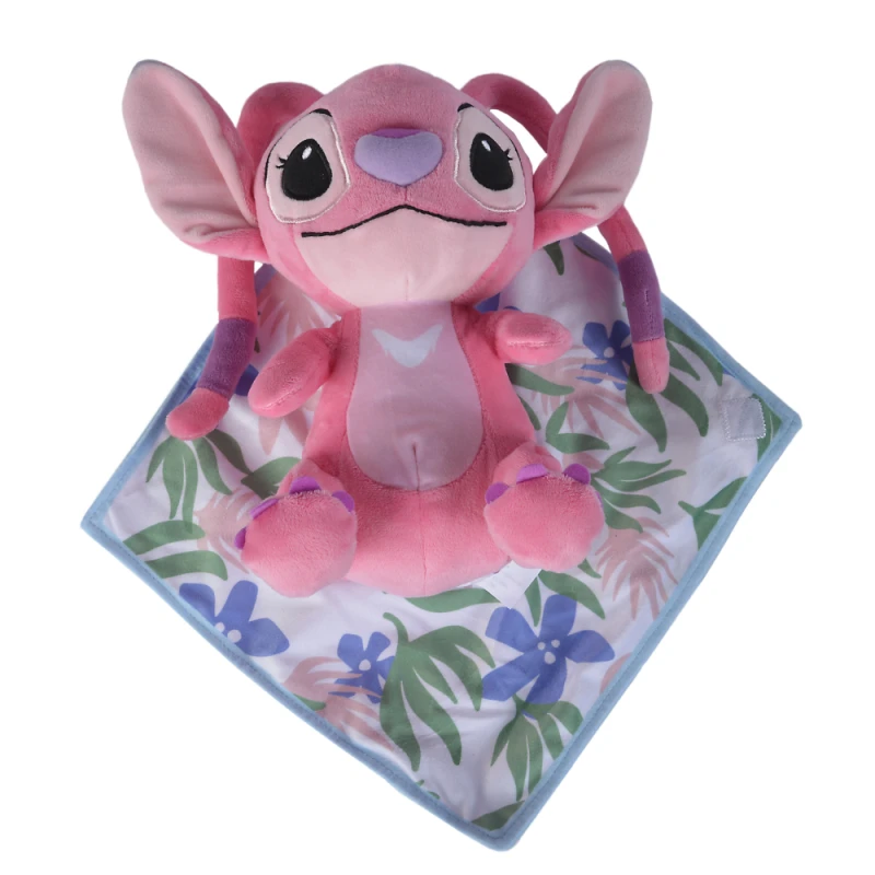 Disney Angel Peluche dans sa couverture rose 25 cm
