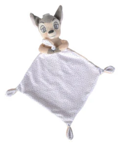 Disney - Bambi Le Faon - Doudou Plat Pois Blanc 25 Cm