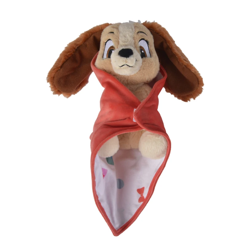 Disney Lady le chien Peluche Couverture rouge 25 cm