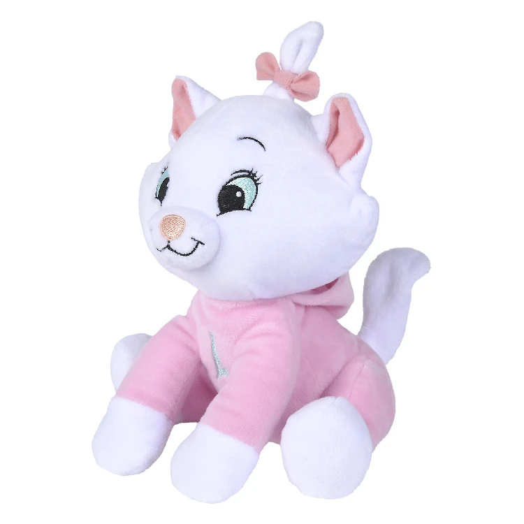 Disney - Marie le chat - Maxi peluche pyjama rose 35 cm
