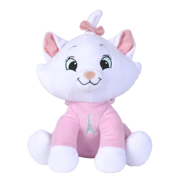 Disney - Marie le chat - Maxi peluche pyjama rose 35 cm