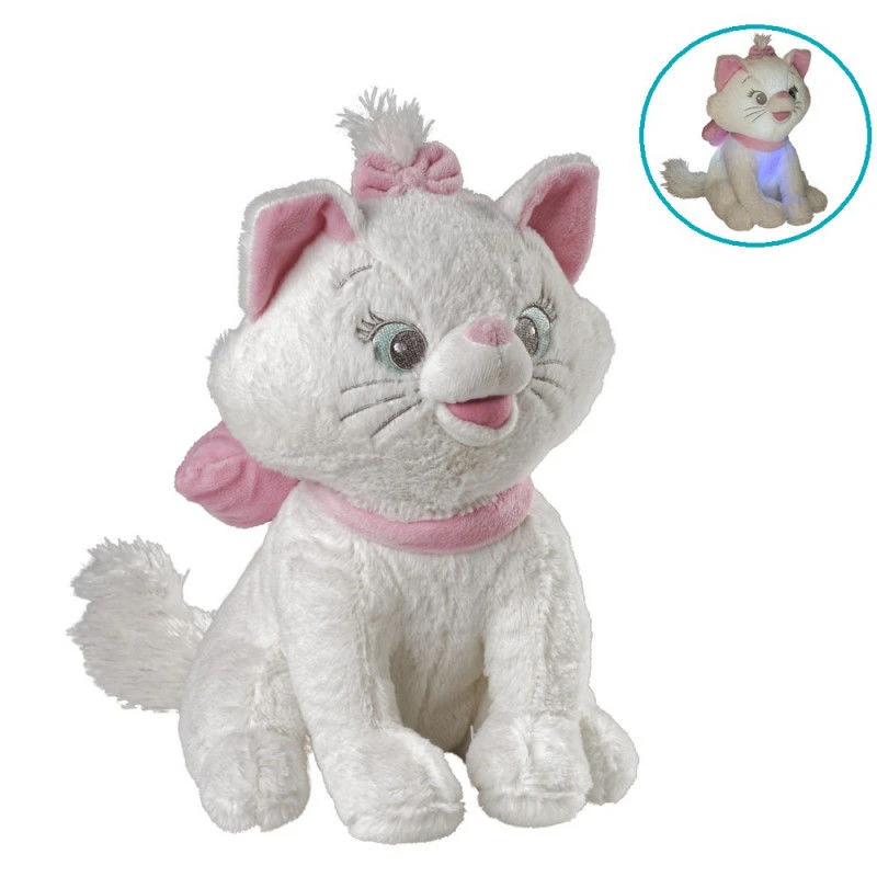Disney Marie le chat Peluche veilleuse arc en ciel 35 cm