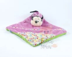 Disney Minnie La Souris Doudou Attache-sucette Rose Vert