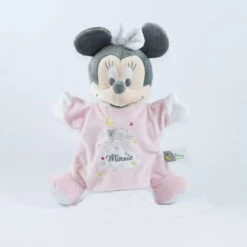 Disney Minnie La Souris Marionnette Rose Blanc Mouton