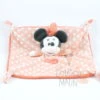 Disney Minnie La Souris Doudou Plat Pois Orange Blanc Hello