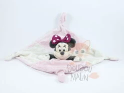 Disney Minnie La Souris Doudou Plat Rose Beige