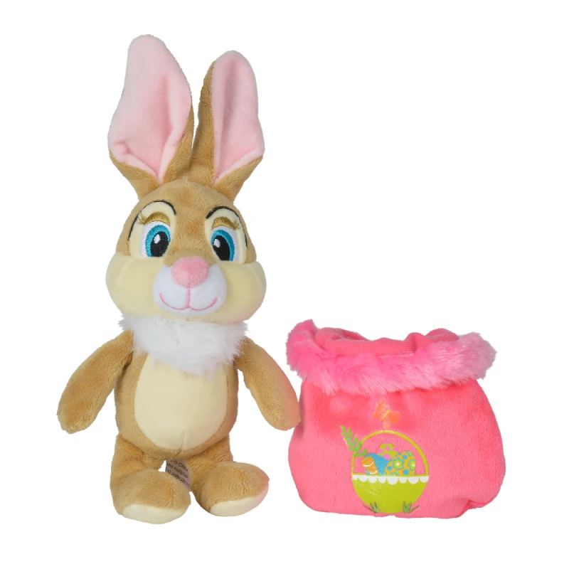 Disney Panpan Miss Bunny Peluche Pâques sac rose 20 cm