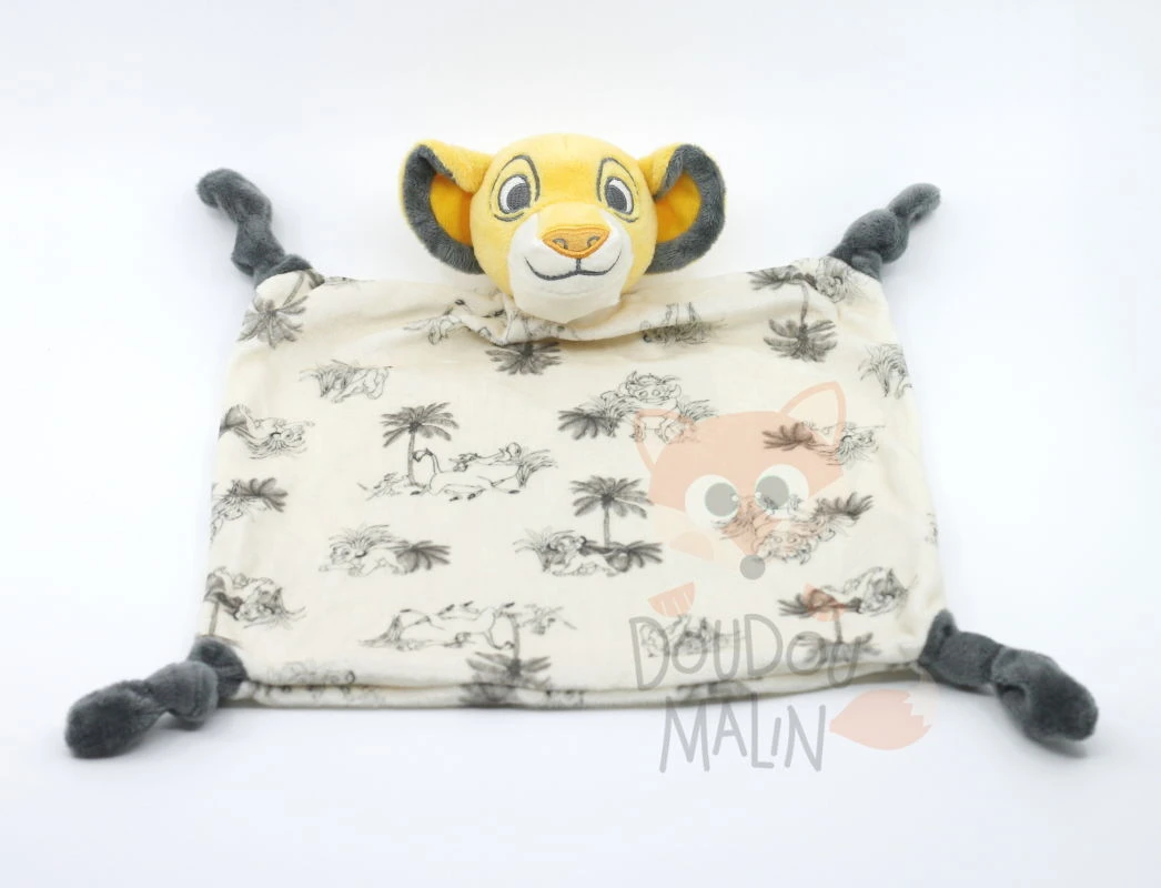 Disney Le roi lion Doudou plat Simba beige 30 cm