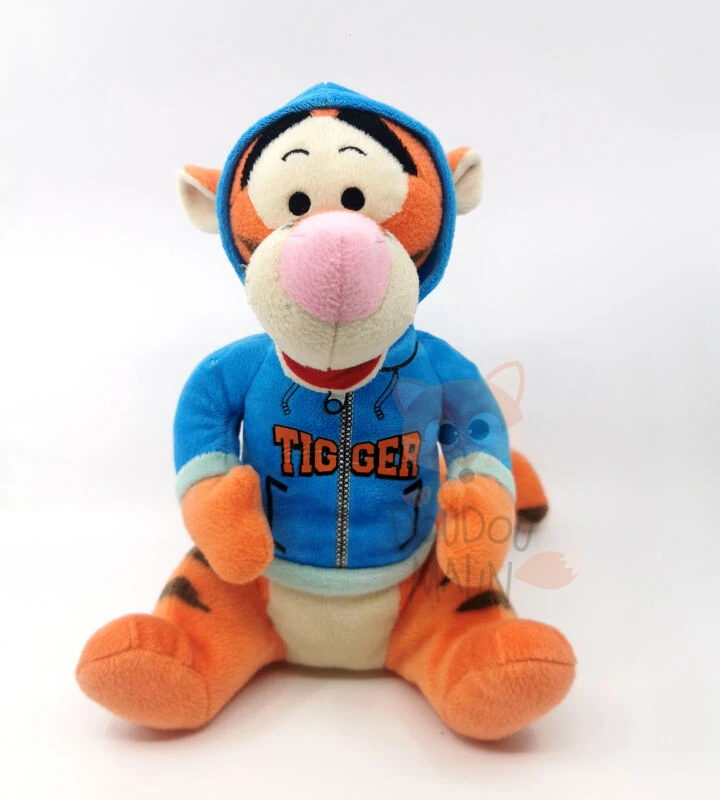 Disney - Tigrou the tigre - Peluche avec sweat bleu 25 cm