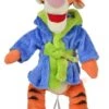 Disney Tigrou Le Tigre Peluche Peignoir Bleu Vert 25 Cm