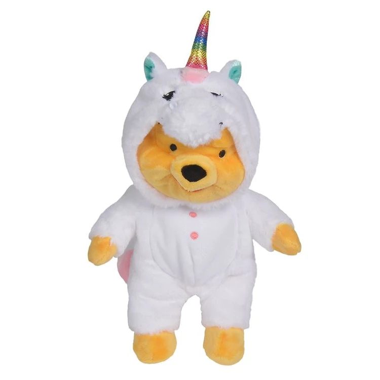 Disney Winnie l'ourson Peluche déguisé en licorne 30 cm