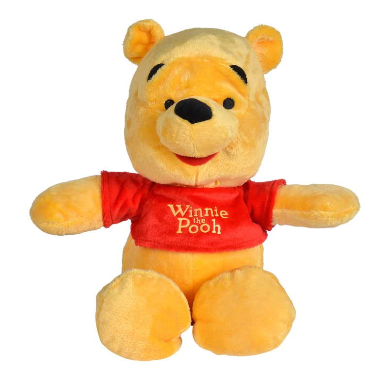 Disney Winnie l'ourson Peluche Flopsie jaune rouge 35 cm