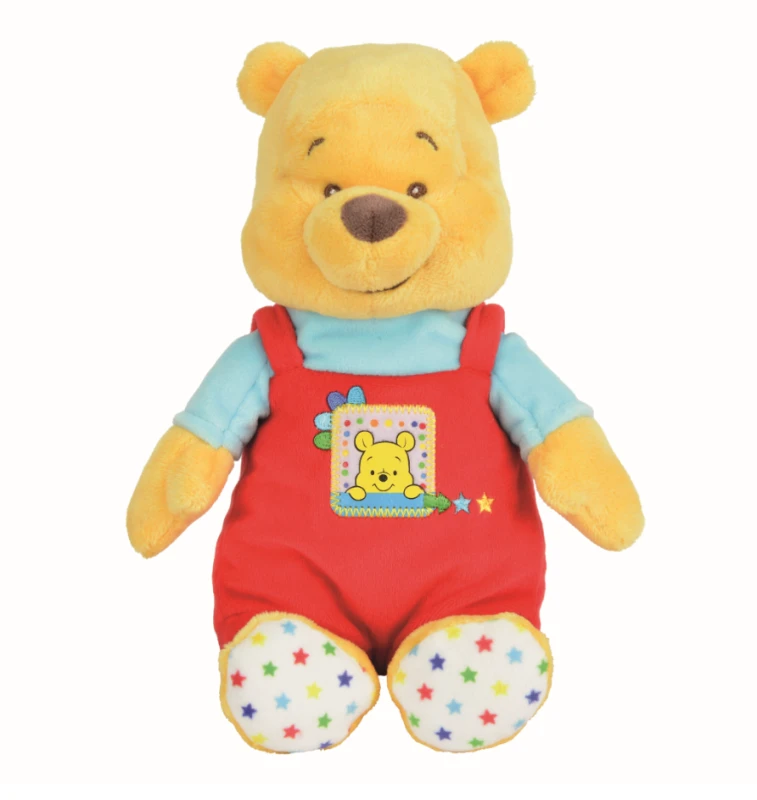 Disney Winnie l'ourson Peluche rouge jaune bleu 20 cm